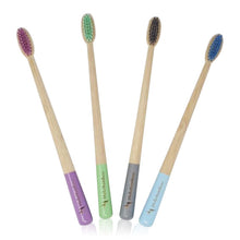 Load image into Gallery viewer, Bamboo Toothbrushes Set of 4