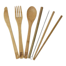 Load image into Gallery viewer, Reusable Bamboo Cutlery