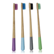 Load image into Gallery viewer, Bamboo Toothbrushes Set of 4