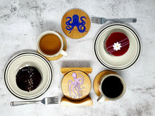 Load image into Gallery viewer, Octopus Bamboo Coasters