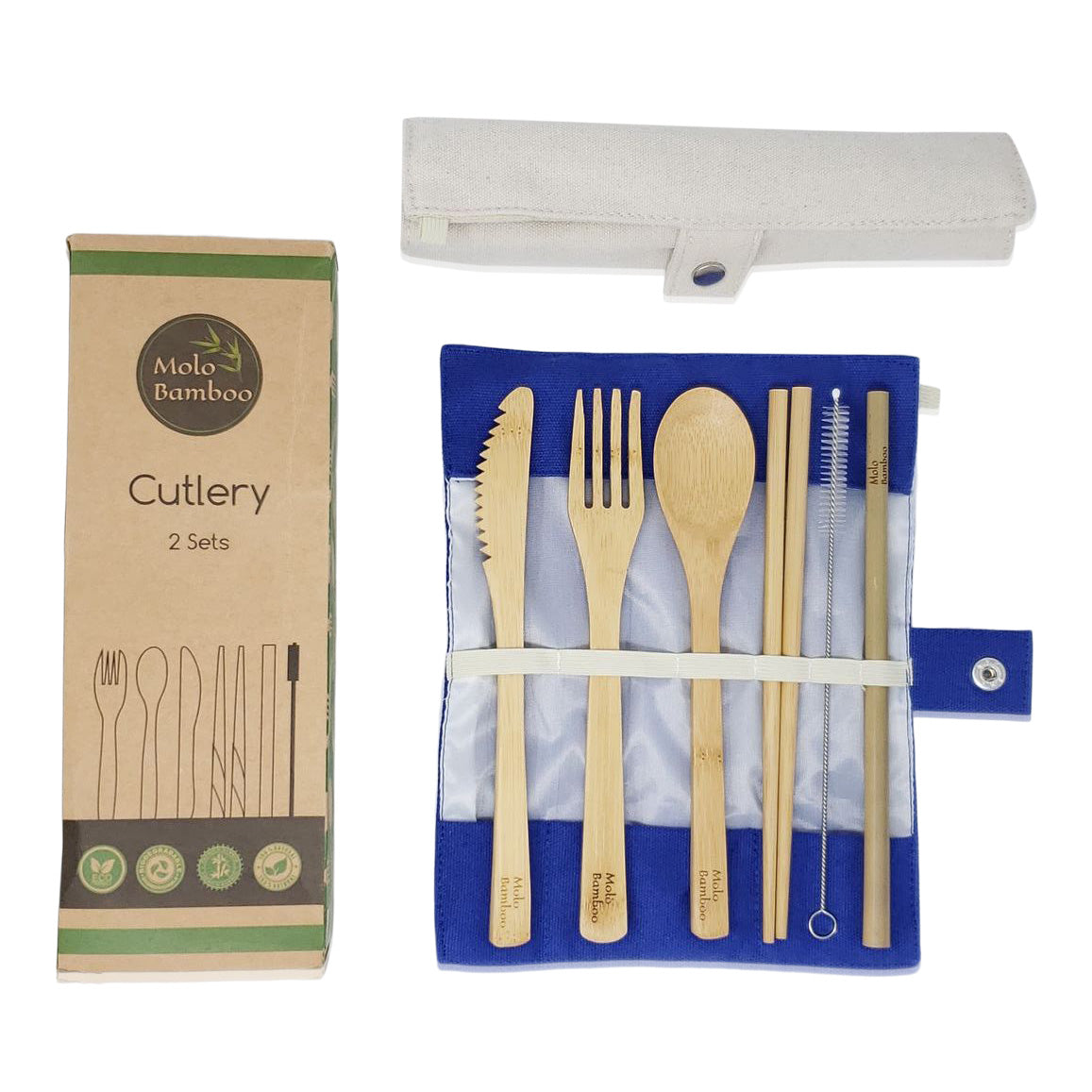 Reusable Bamboo Cutlery (2 Sets)